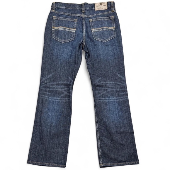 Cody James Straight Leg Blue Denim Jeans Western Rodeo Cowboy Mens 32x32 Zip Fly - Picture 5 of 14